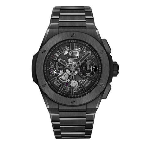 hublot unico black face brown band|Hublot watches.